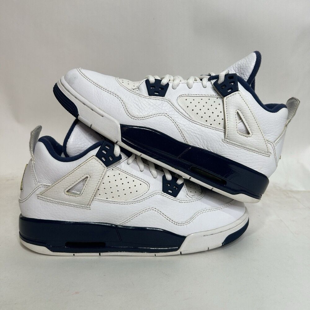 Nike Shoes Air Jordan 4 Retro BG “Columbia/Legend Blue” 2024 - Picture 1 of 9